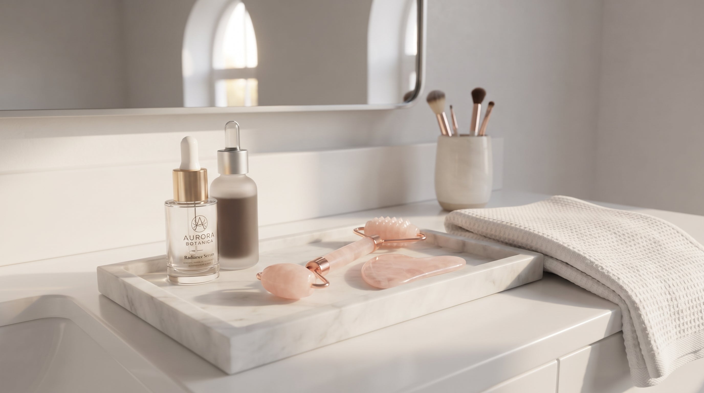 Set Gua Sha + Rouleau Jade : Ritual Glow