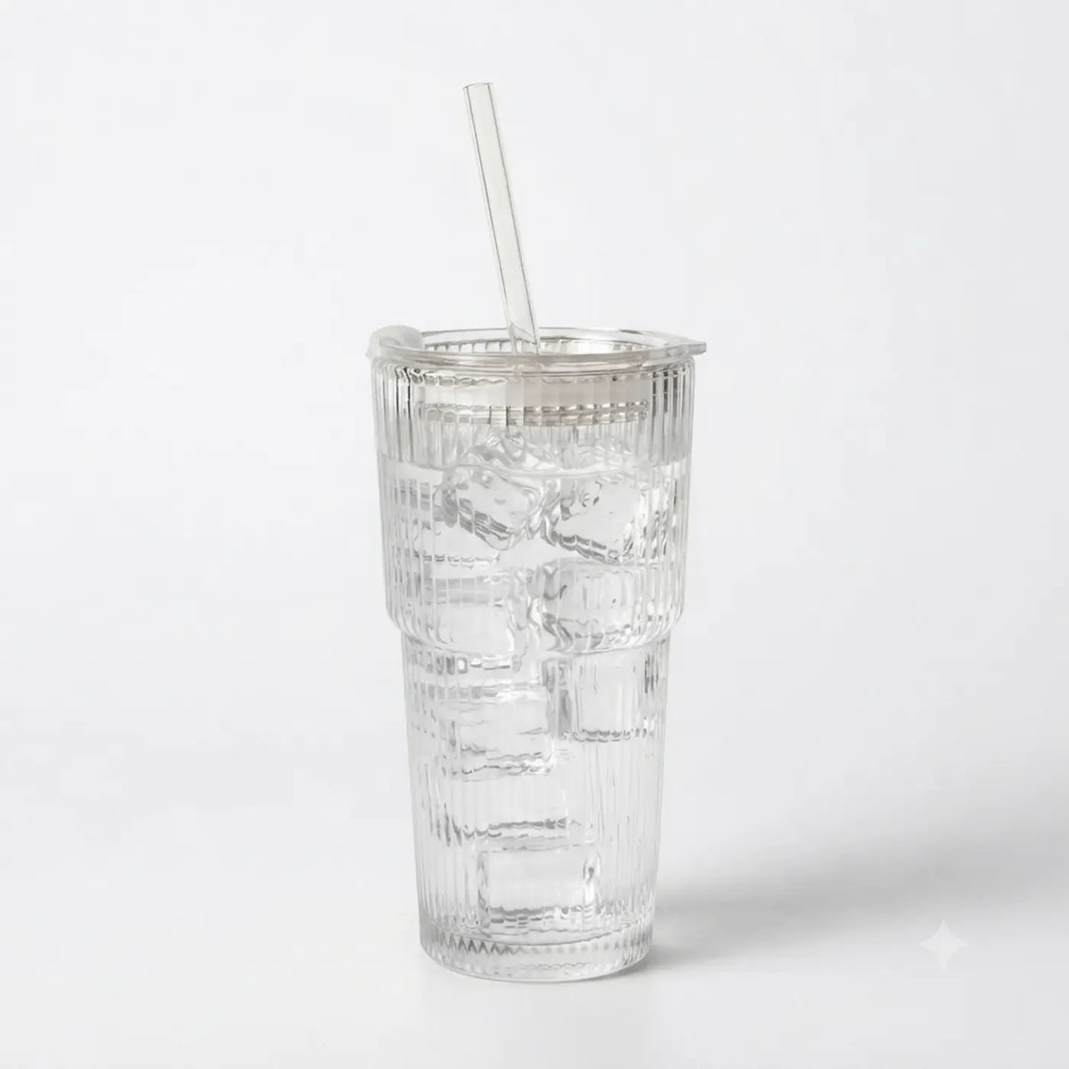 Gobelet en Verre Rayures 600ml - zoom sur le materiau - Essor Wellness