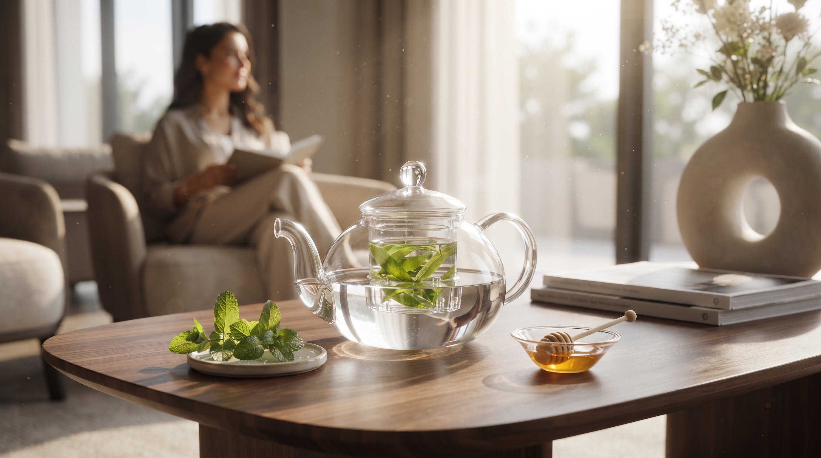 Théière en Verre Transparent — Pure Hydration