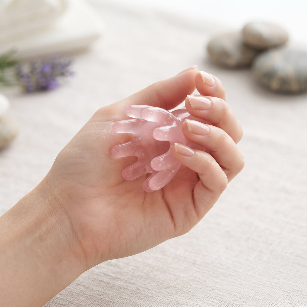 Peigne de Massage Crânien Octopus – Acupression & Détente du Cuir Chevelu