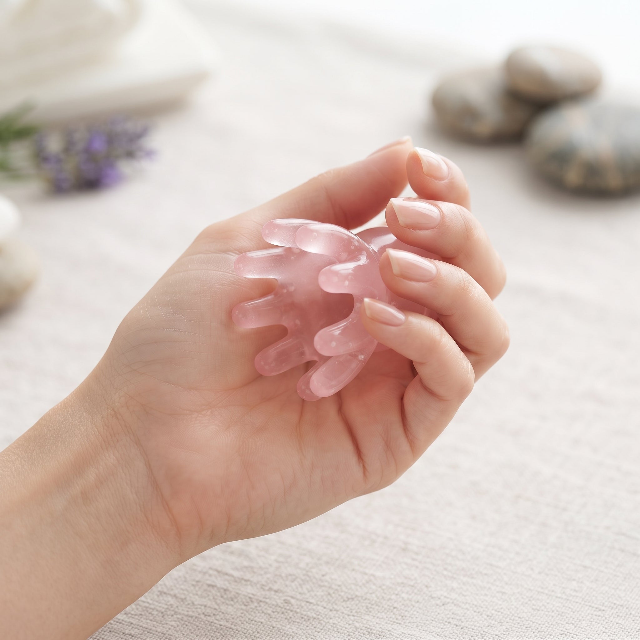 Peigne de Massage Crânien Octopus – Acupression & Détente du Cuir Chevelu