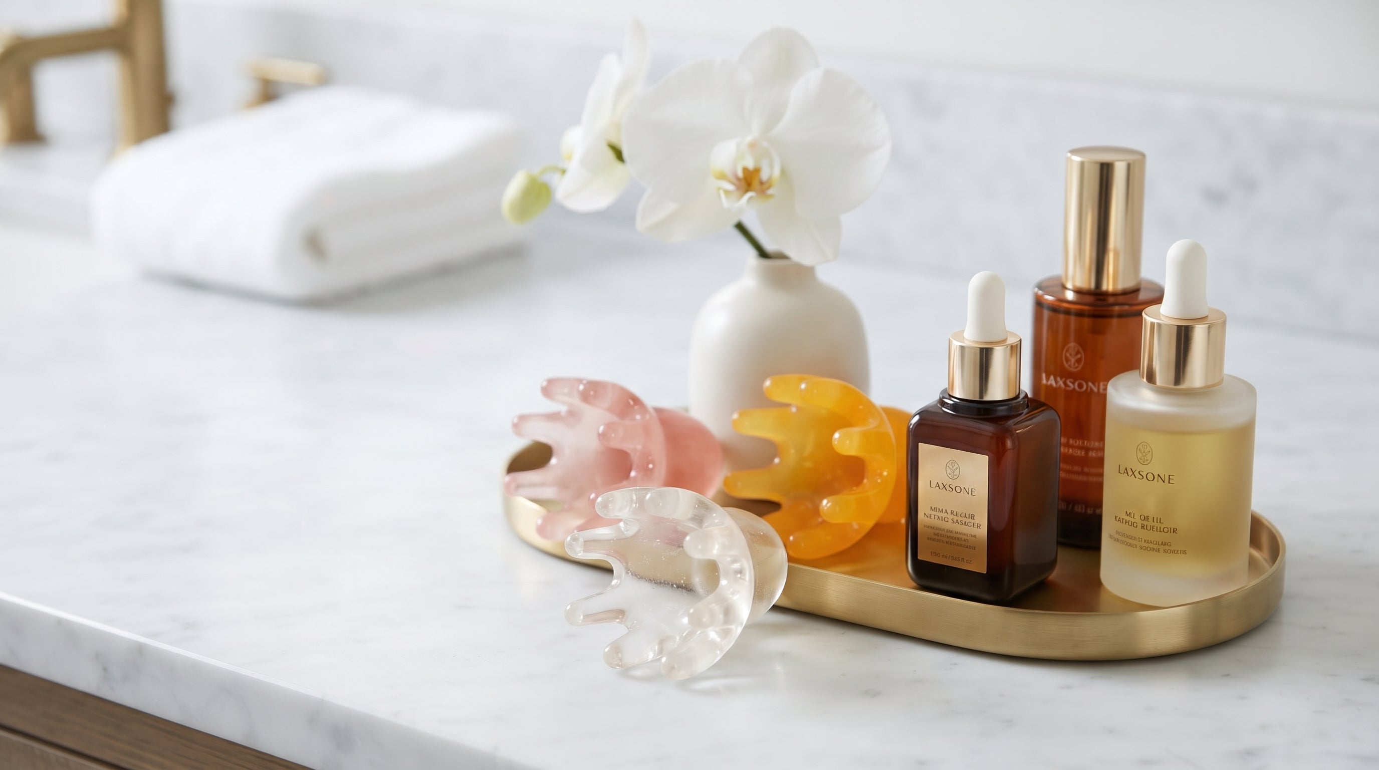 Peigne de Massage Crânien Octopus – Acupression & Détente du Cuir Chevelu