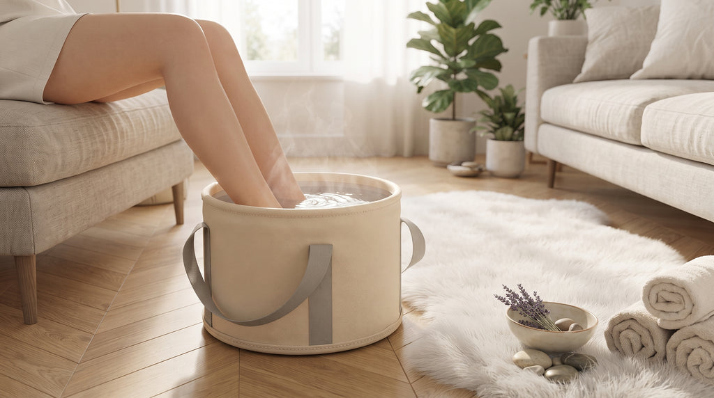 Bassine Pliable de Trempage des Pieds – Spa Portable Conservation de la Chaleur