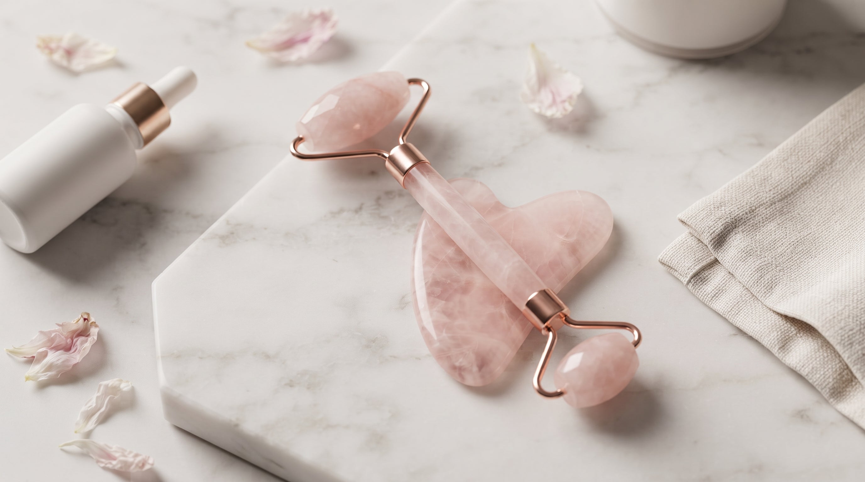 Set Gua Sha + Rouleau Jade : Ritual Glow