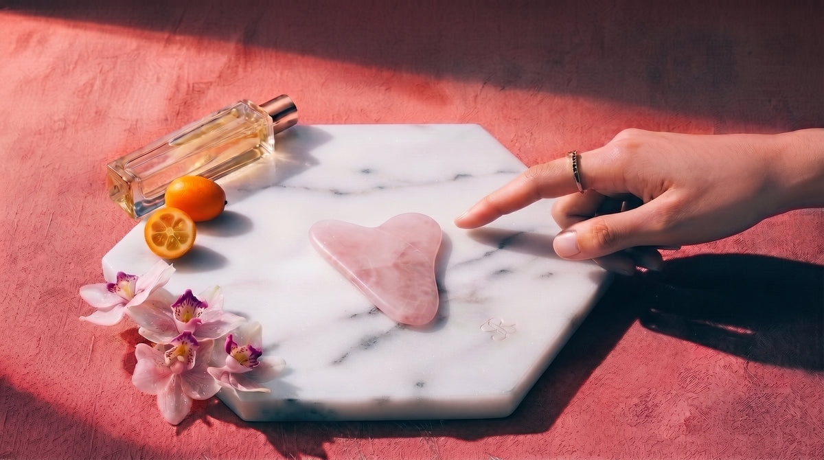 Pierre Gua Sha Quartz Rose — Massage Visage & Drainage