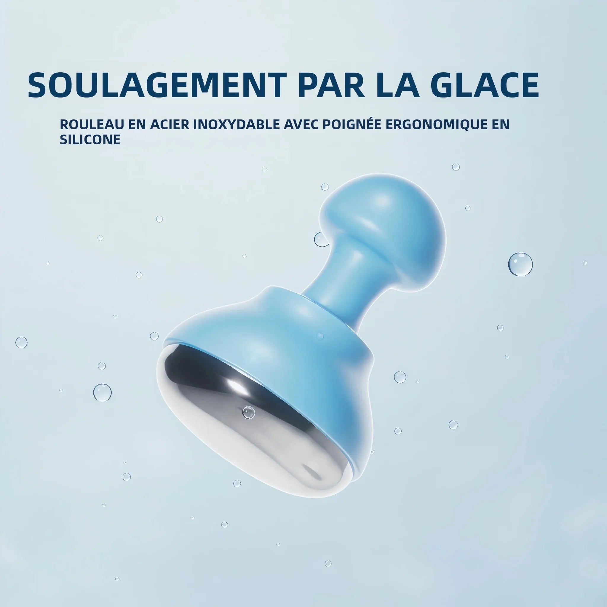 Utilisation globes de glace visage anti-gonflements
