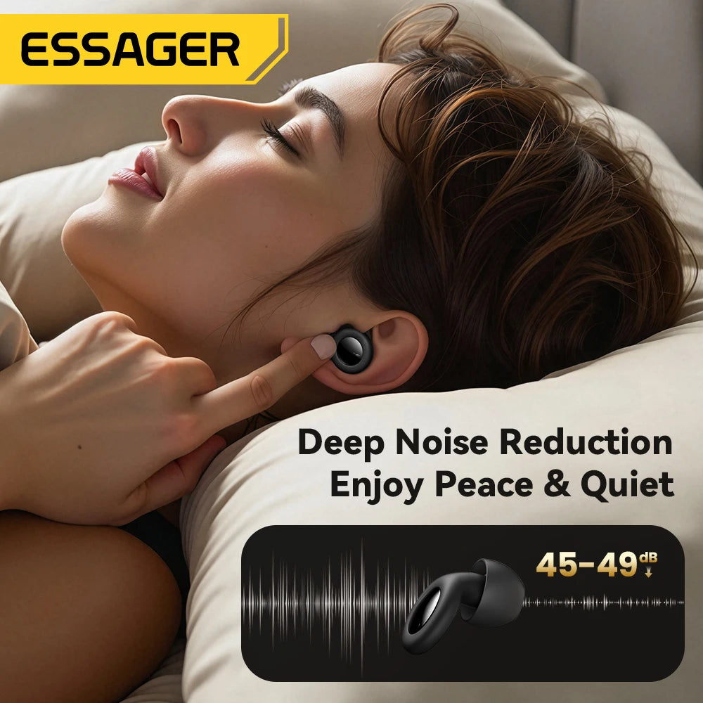 Bouchons d'oreille silicone Essor Wellness - usage