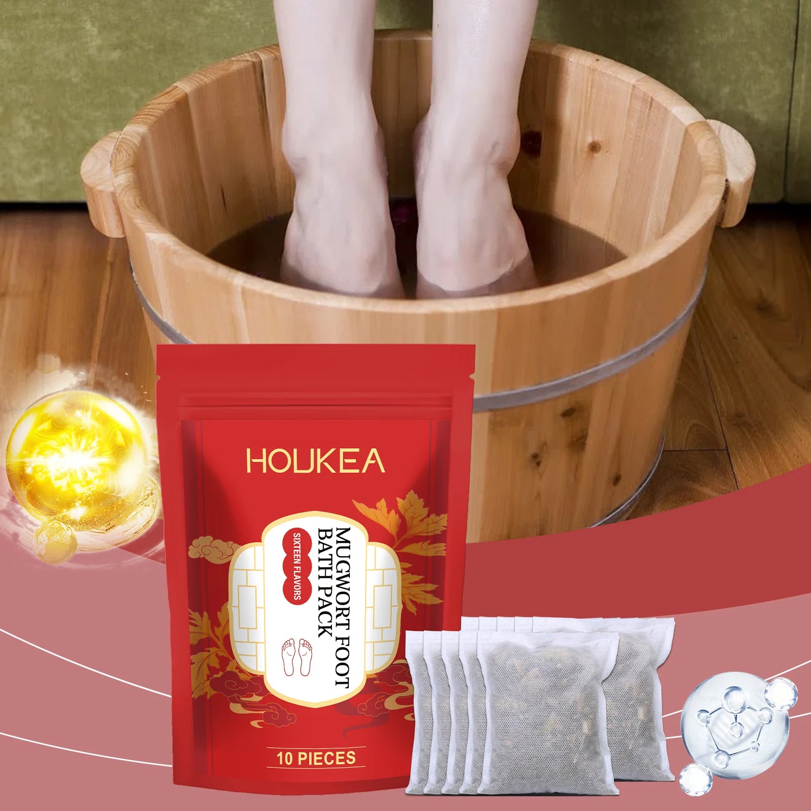 Perles de trempage des pieds aux plantes Essor Wellness