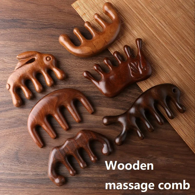 Masseur cuir chevelu en bois Essor Wellness - couleurs