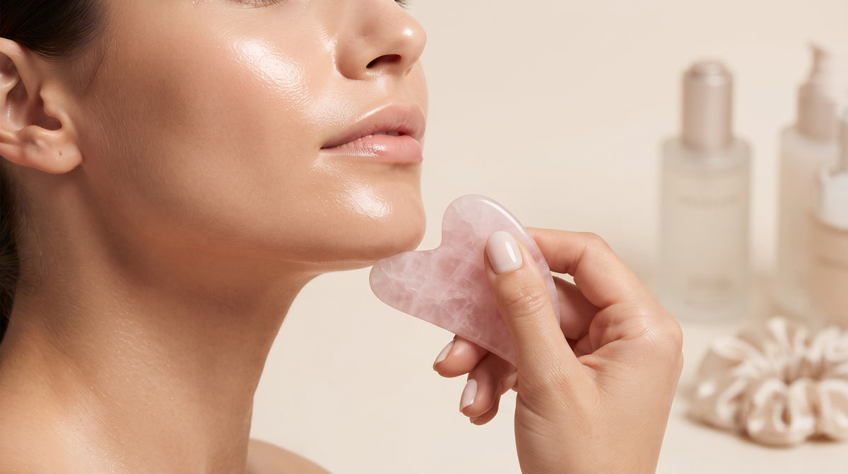 Pierre Gua Sha Quartz Rose — Massage Visage & Drainage
