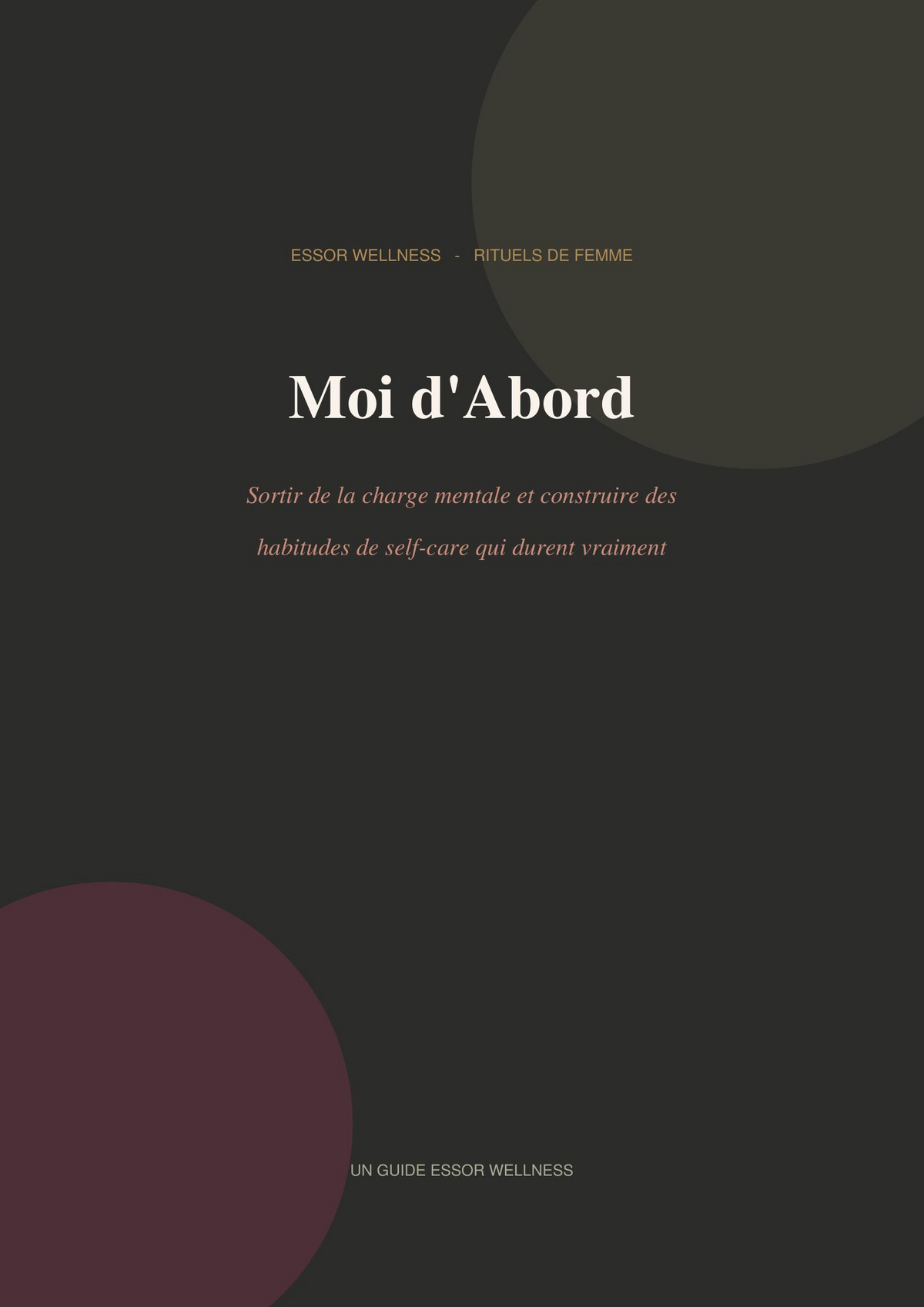 Moi d'Abord — Le Guide pour Sortir de la Charge Mentale (Ebook)