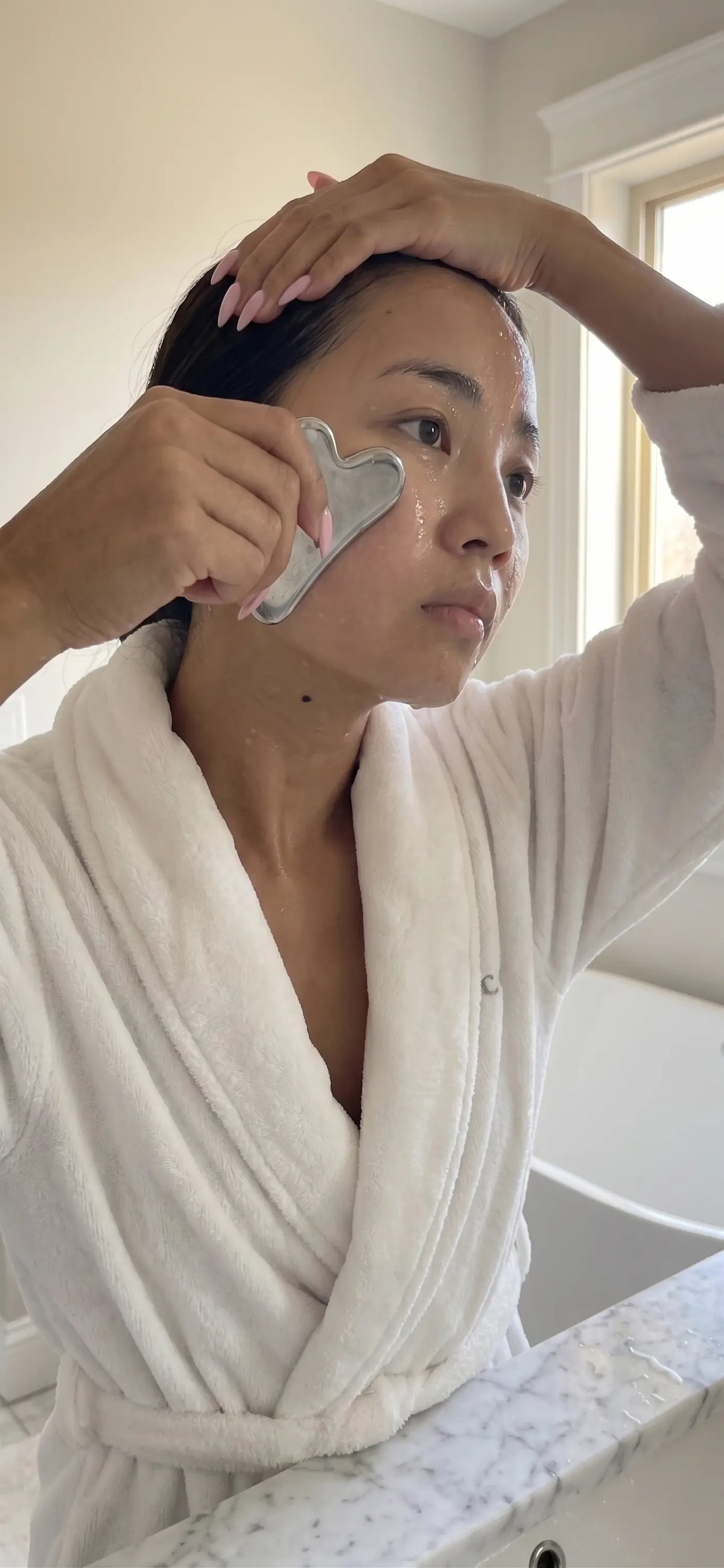 Duo Gua Sha Acier Inoxydable : Visage, Cou & Corps