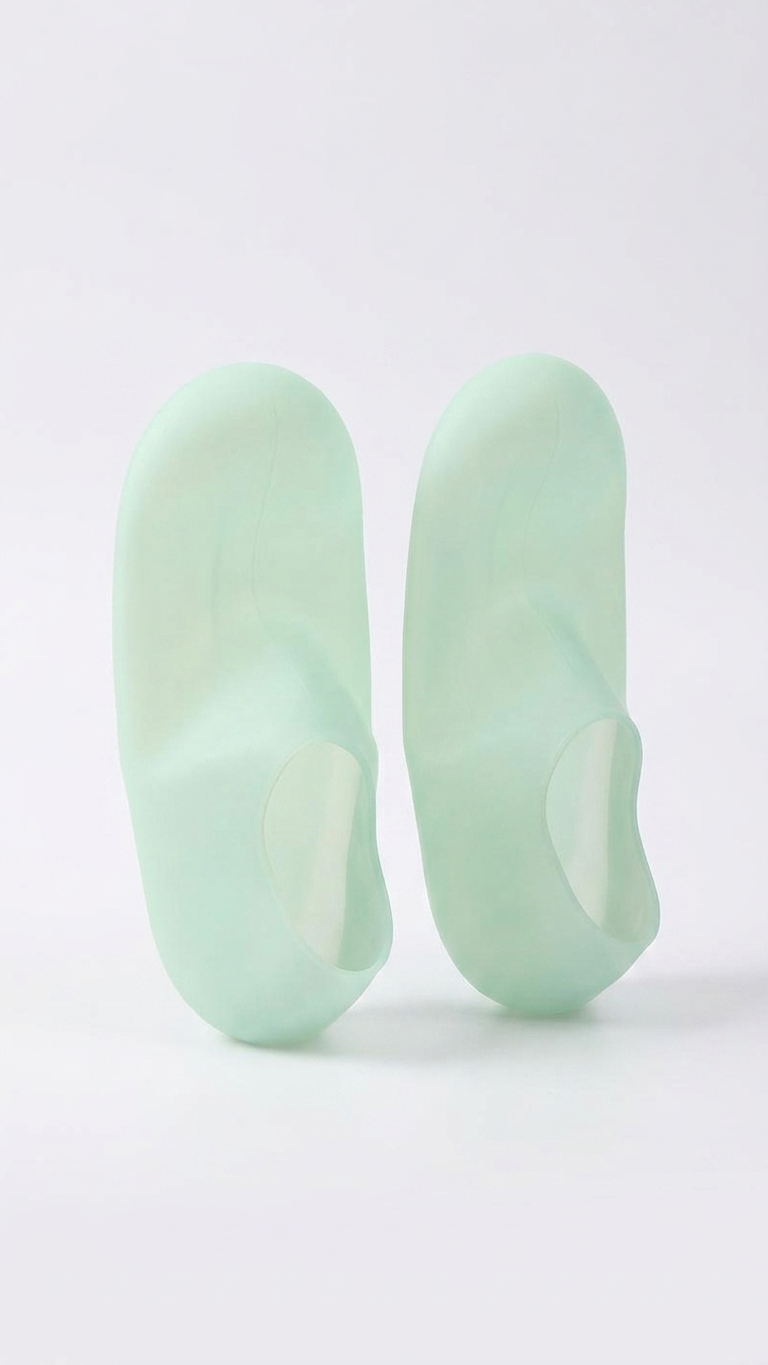 Chaussettes Hydratantes en Silicone — Talons Doux & Peau Nourrie
