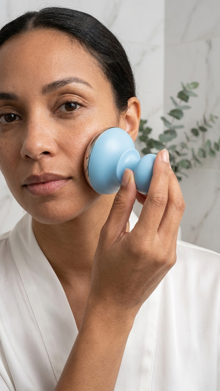 Ice Globe Cryothérapie Visage - mise en situation - Essor Wellness