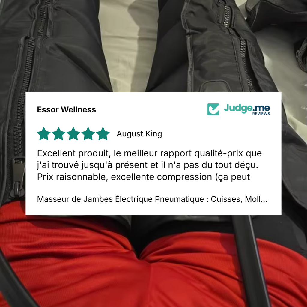 Masseur de Jambes Électrique Pneumatique : Cuisses, Mollets & Pieds