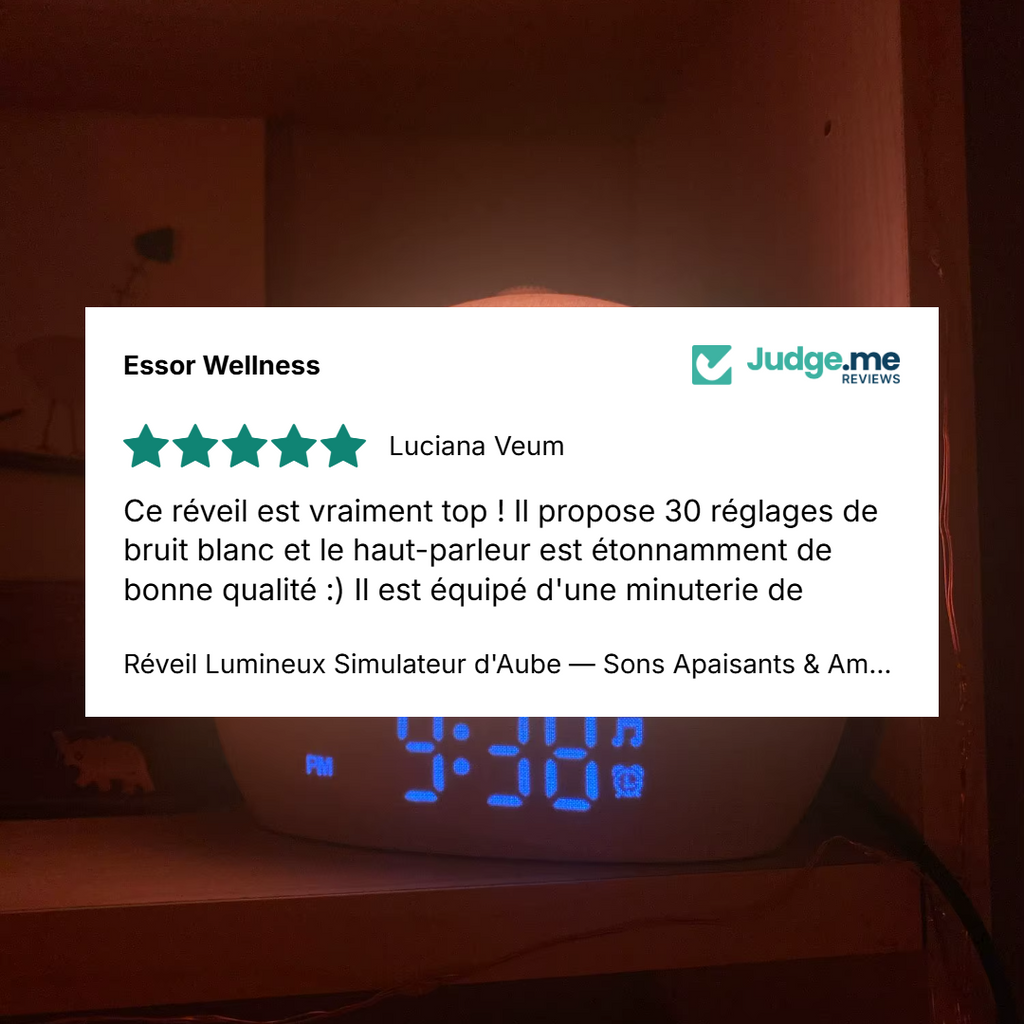 Réveil Lumineux Simulateur d'Aube — Sons Apaisants & Ambiance RGB
