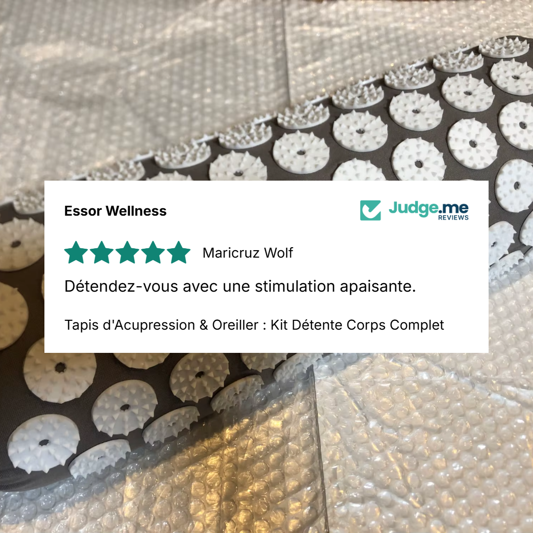 Tapis d'Acupression & Oreiller : Kit Détente Corps Complet