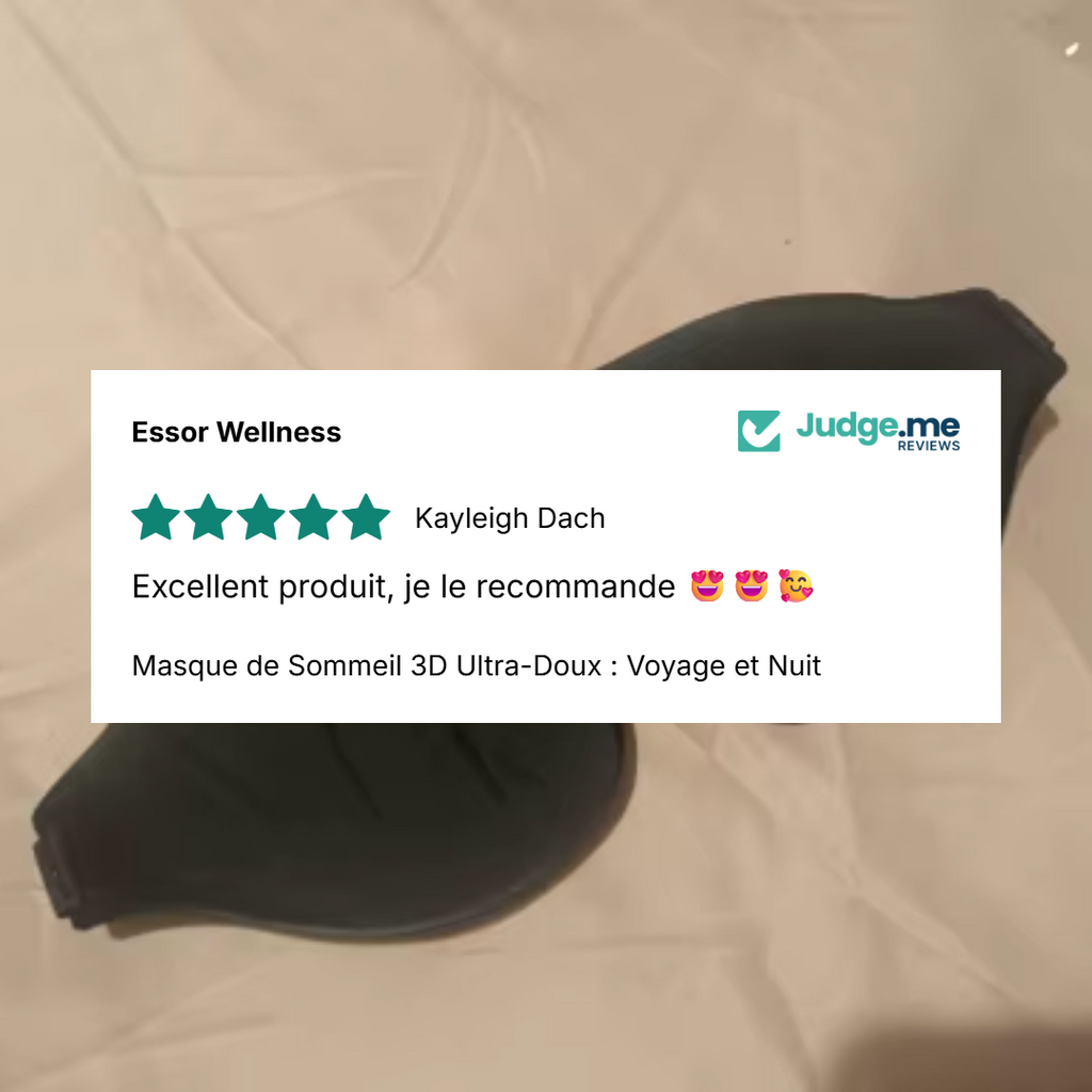 Masque de Sommeil 3D Ultra - detail packaging - Essor Wellness