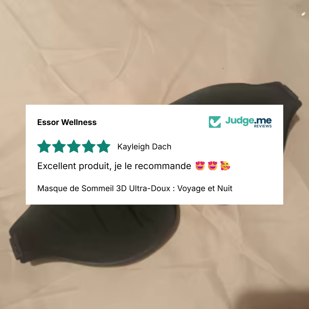 Masque de Sommeil 3D Ultra - detail packaging - Essor Wellness