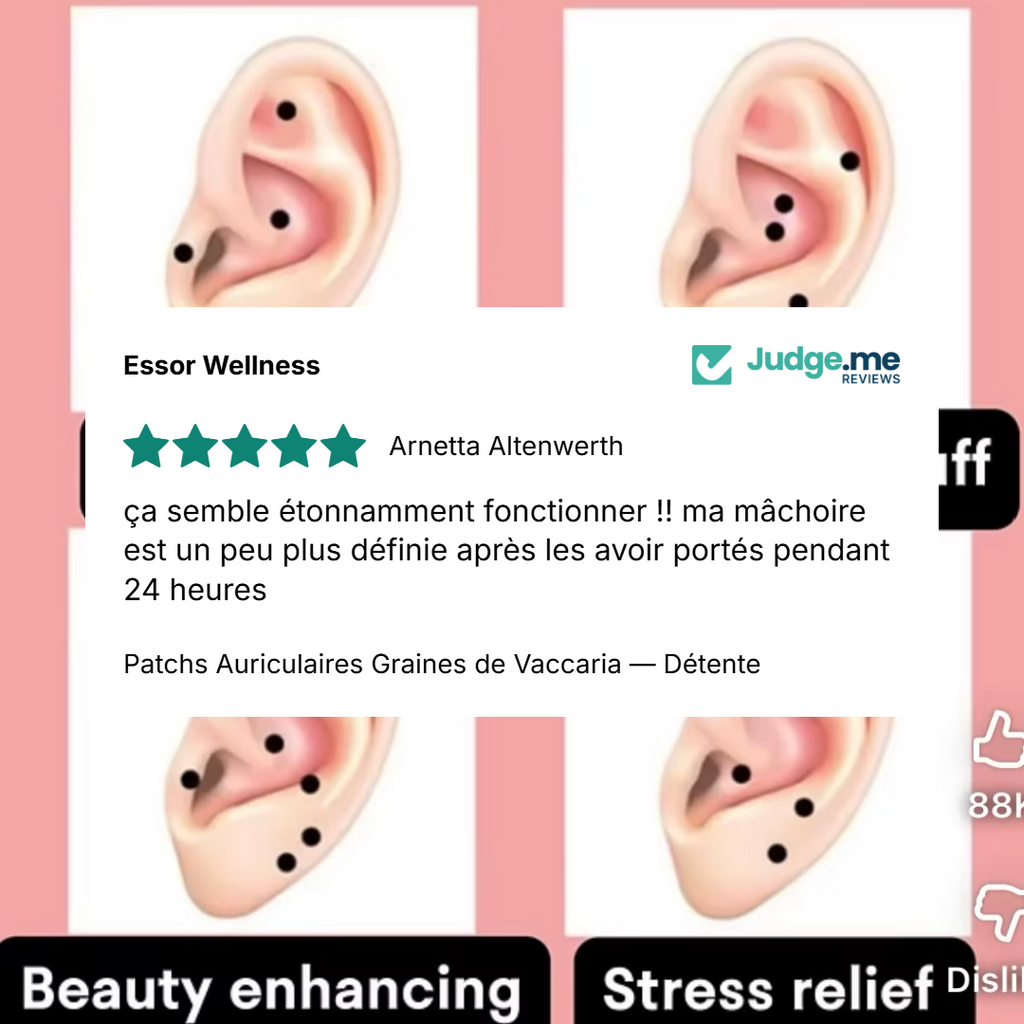 Patchs Auriculaires Graines de Vaccaria - detail packaging - Essor Wellness