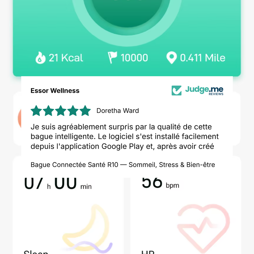 Bague Connectée Santé R10 — Sommeil, Stress & Bien-être