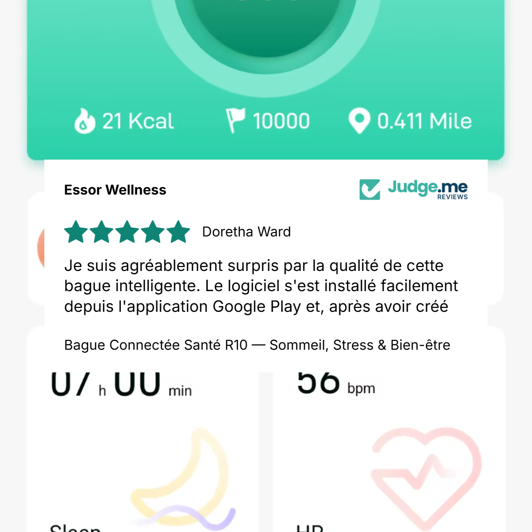 Bague Connectée Santé R10 — Sommeil, Stress & Bien-être