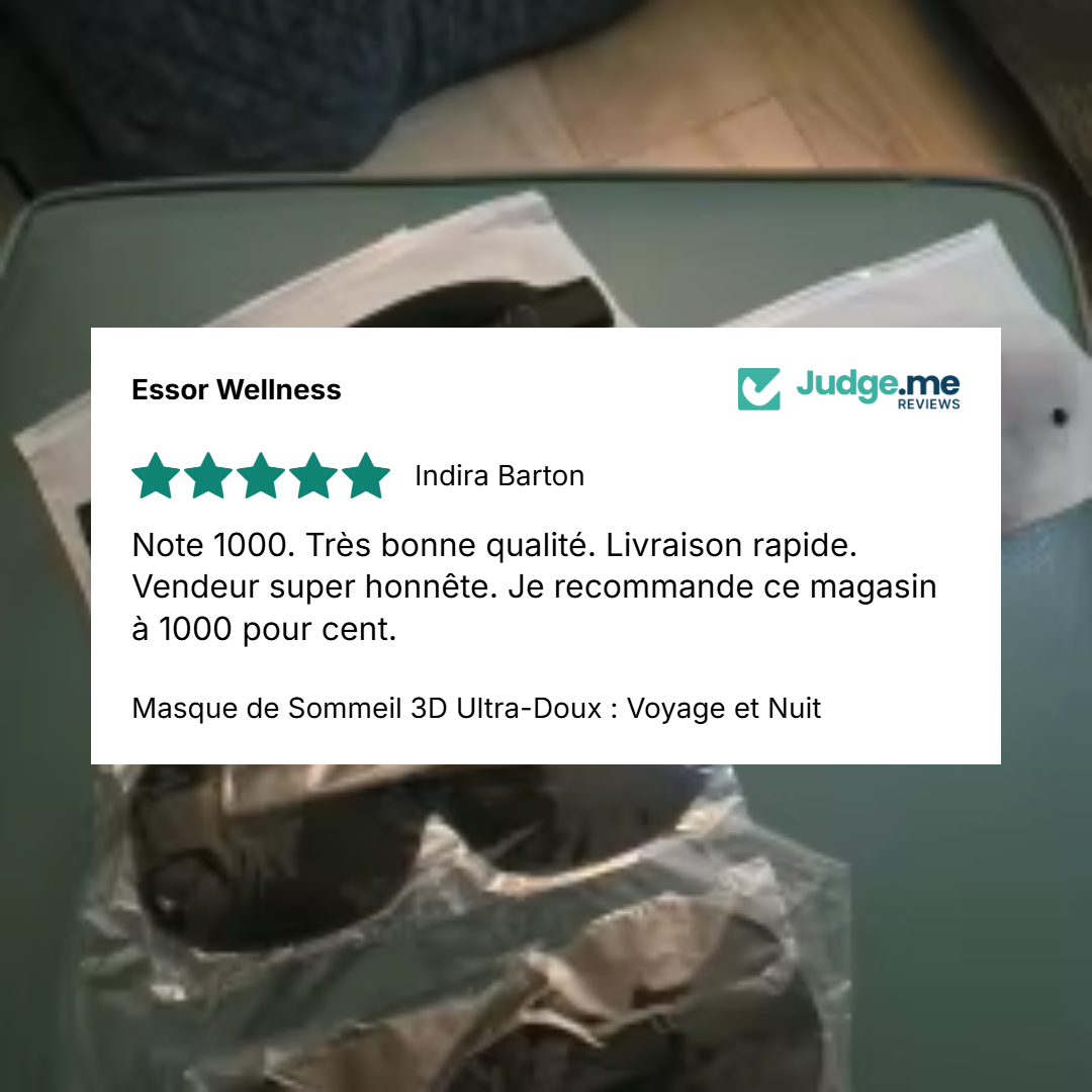 Masque de Sommeil 3D Ultra-Doux : Voyage et Nuit