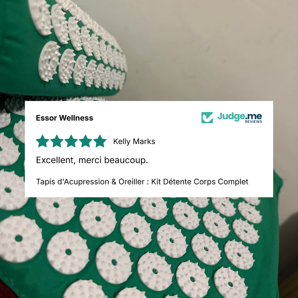 Tapis d'Acupression & Oreiller : Kit Détente Corps Complet