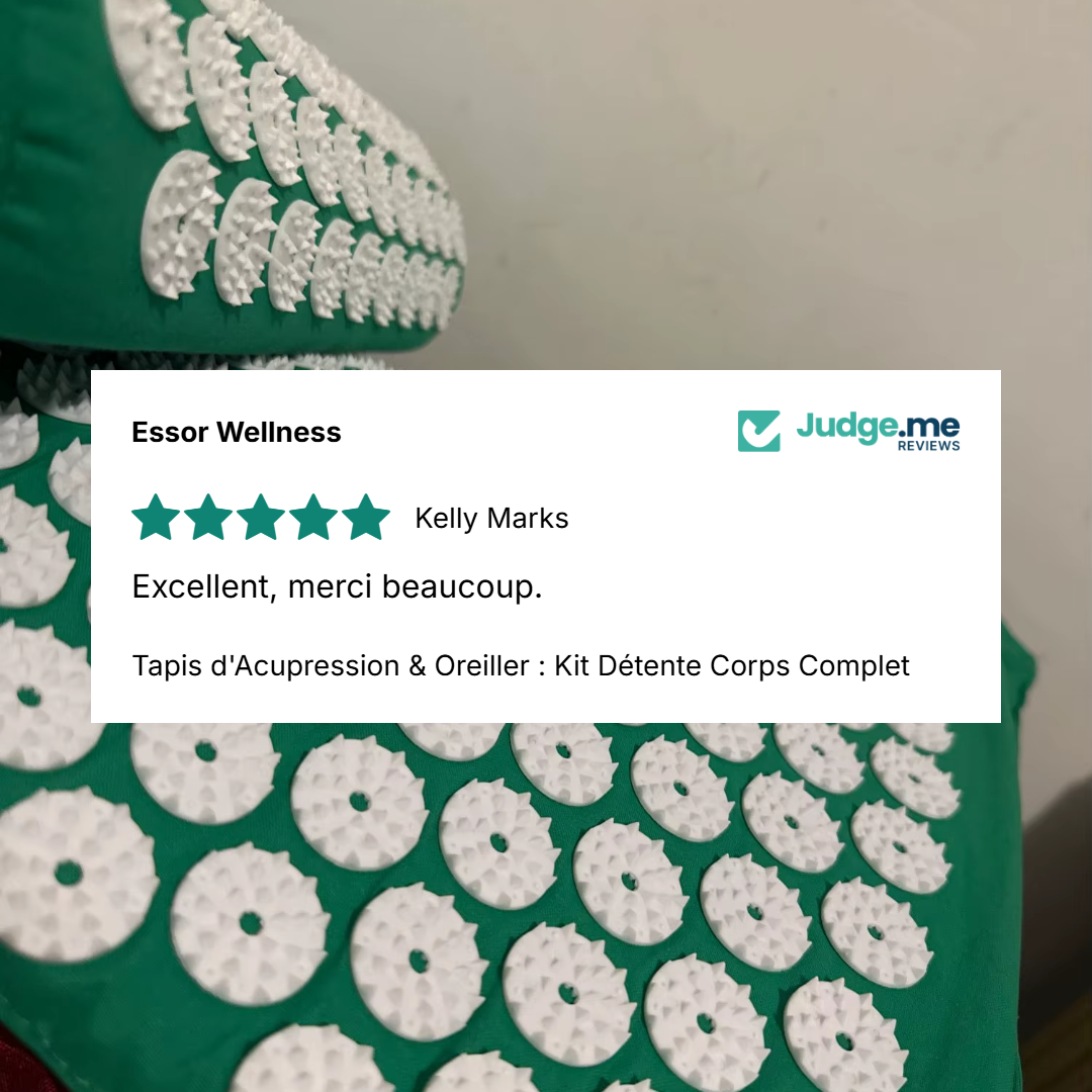 Tapis d'Acupression & Oreiller : Kit Détente Corps Complet