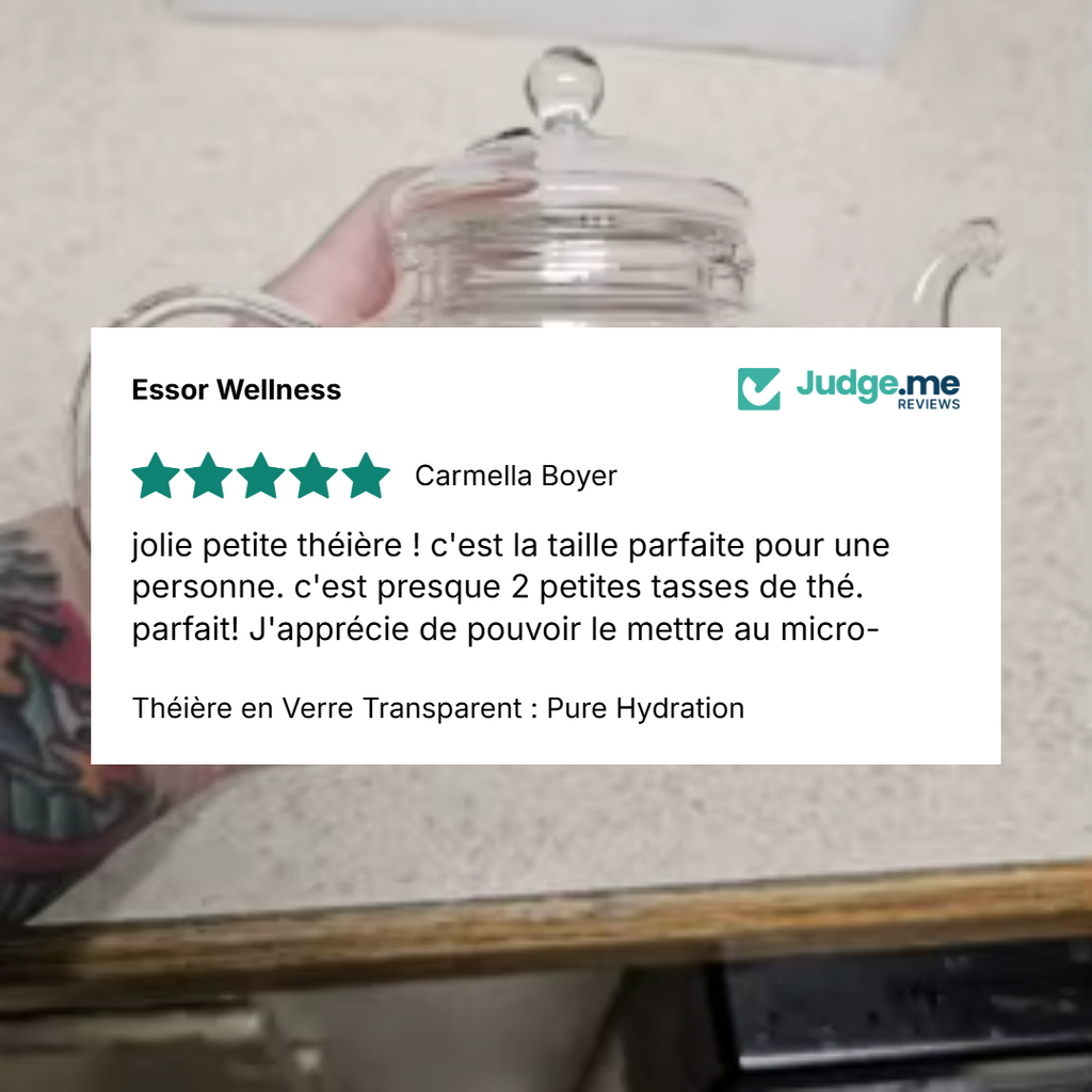 Théière en Verre Transparent : Pure Hydration