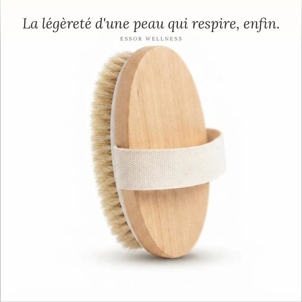 Brosse Sèche Corps - packaging et contenu - Essor Wellness