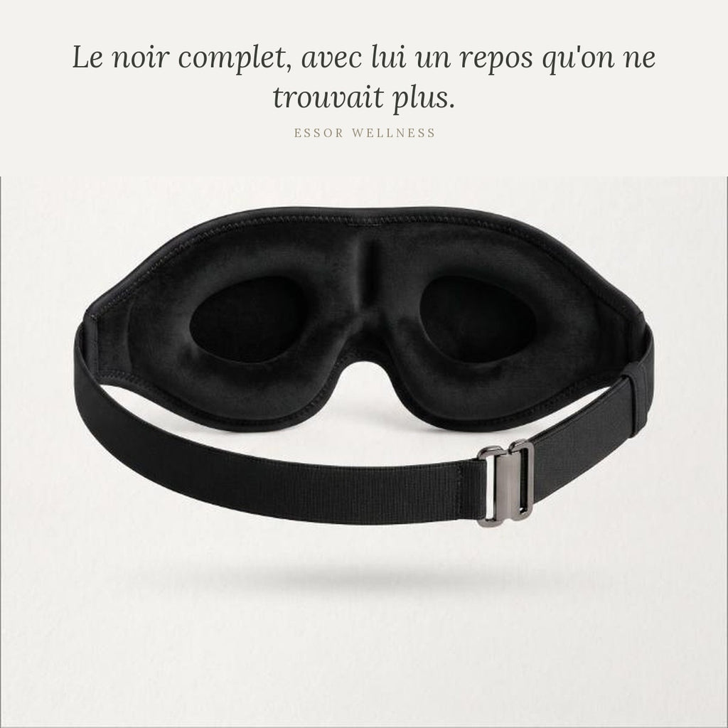 Masque de Sommeil 3D Ultra - vue complementaire - Essor Wellness