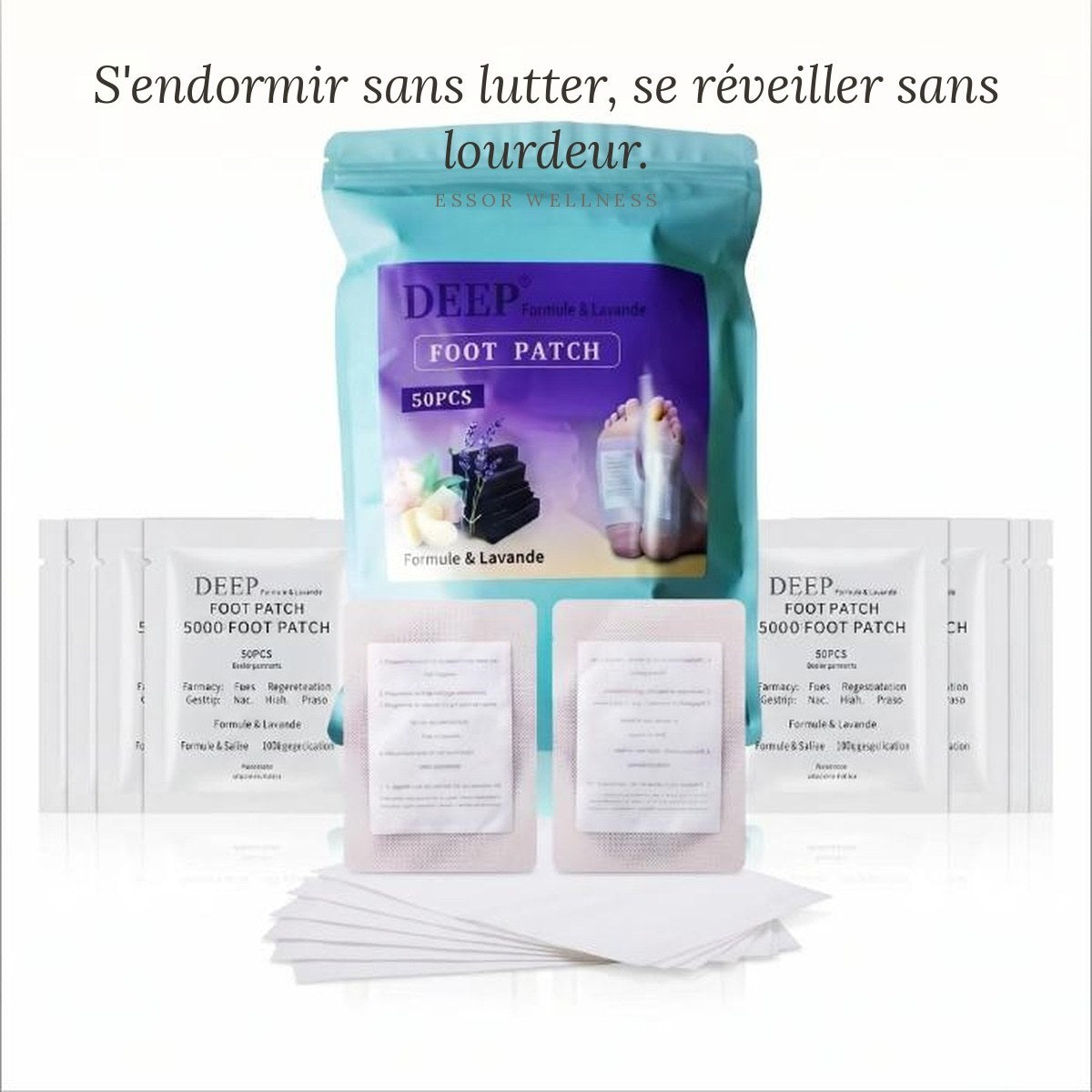 Patchs Pieds Lavande & Gingembre - vue complementaire - Essor Wellness